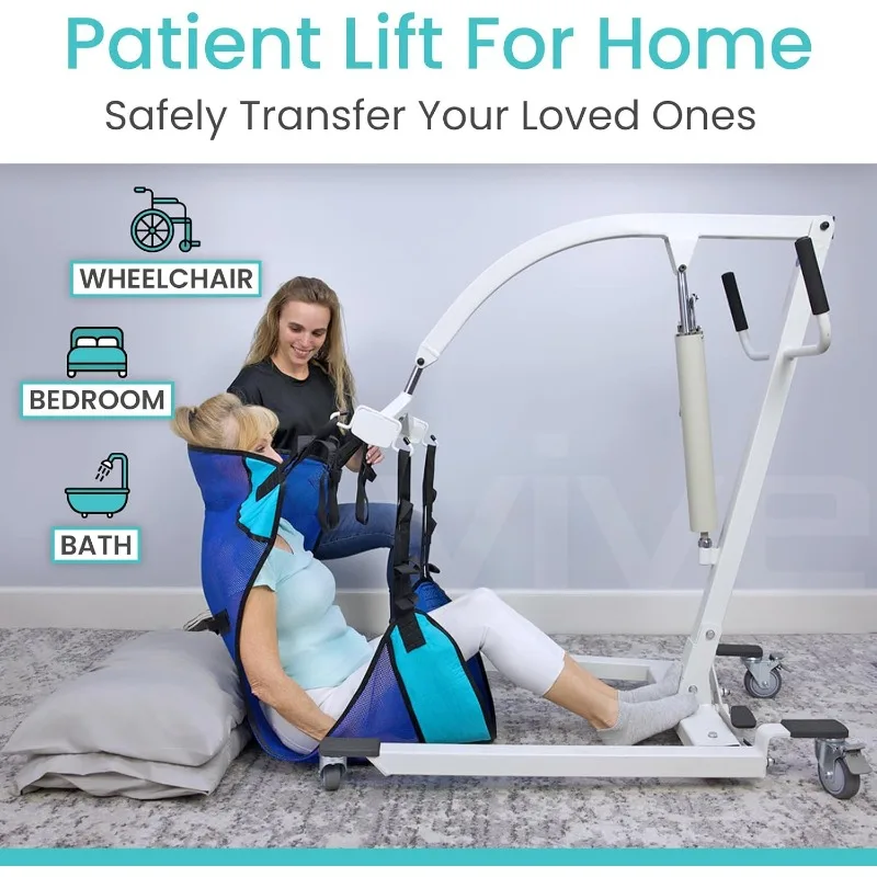 home. Hydraulic Patient Lift for Home Use - Portable,  - For Car, Wheelchair, Chair & Bed Transfer