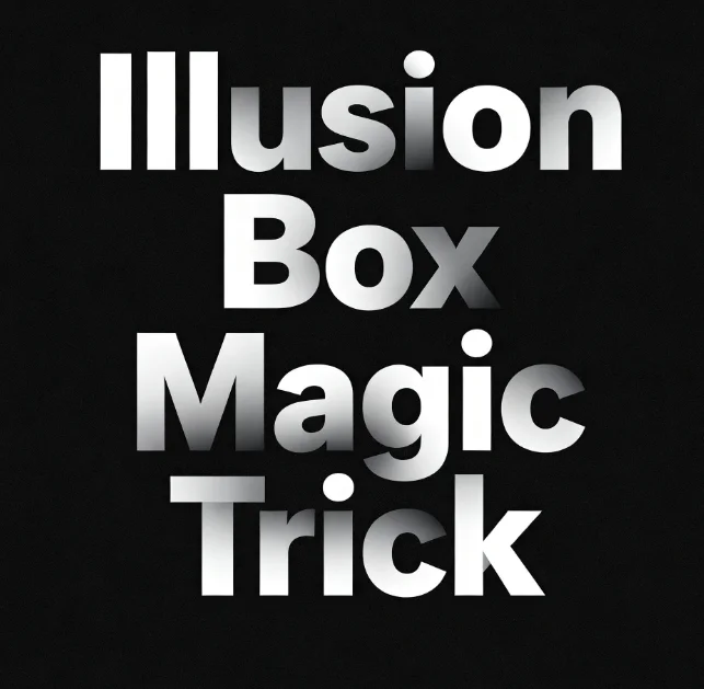 Illusion Box Magic Trick – Object Appearance & Vanishing, Stage & Close-Up Magic Gimmick Props for Magicians