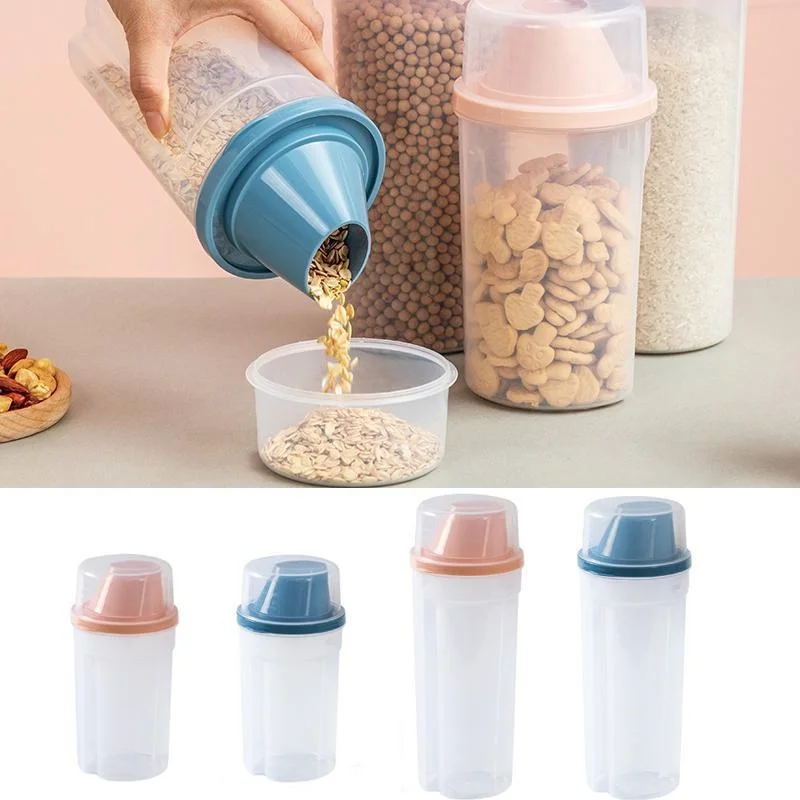 1Pc Storage Jar Sealing Canister Grain Snacks Storage Jar Multifunctional Cereal Food Storage Kitchen Supplies