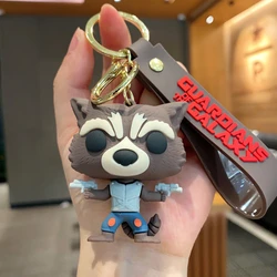 New Disney Marvel Guardians of The Galaxy Groot Rocket Raccoon Keychain for Women Men Fans