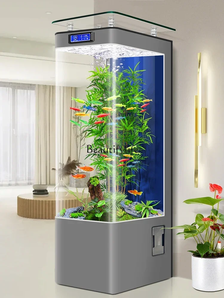 

Integrated Fish Tank TV Cabinet Vertical Small and Medium-Sized Floor Intelligent Aquarium