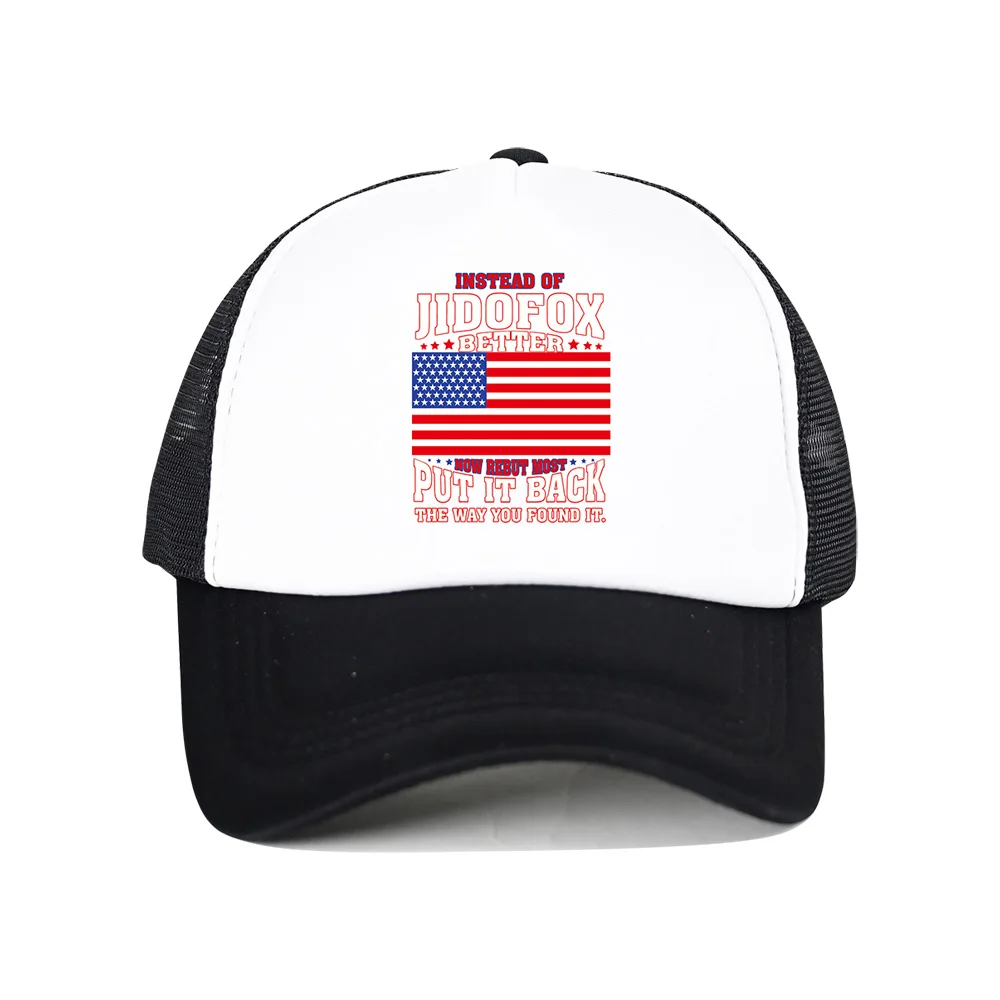 Sommer Männer Mesh Baseball Cap Outdoor Sport Jidofox Brief Snapback Hut für Frauen Unisex atmungsaktive Kappen Hip Hop Trucker Hüte