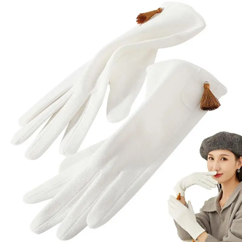 Winter Touchscreen Gloves For Women Touch Screens Comfortable Lined Anti-Slip Glove Autumn And Winter Thickened Warm Outdoor