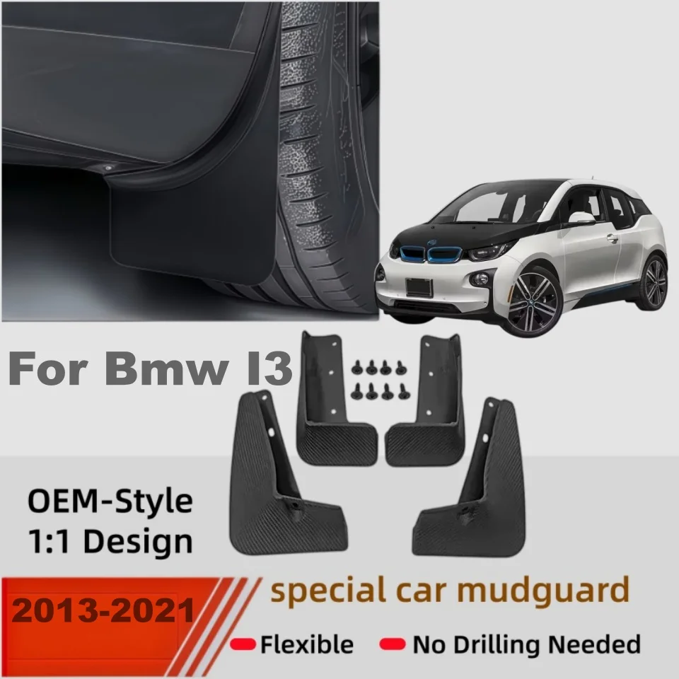 MudFlaps For Bmw I3 2013-2021 Mudguards Mud Flaps Splash Guards Front Rear Wheels Fender Car Accessories 4Pcs