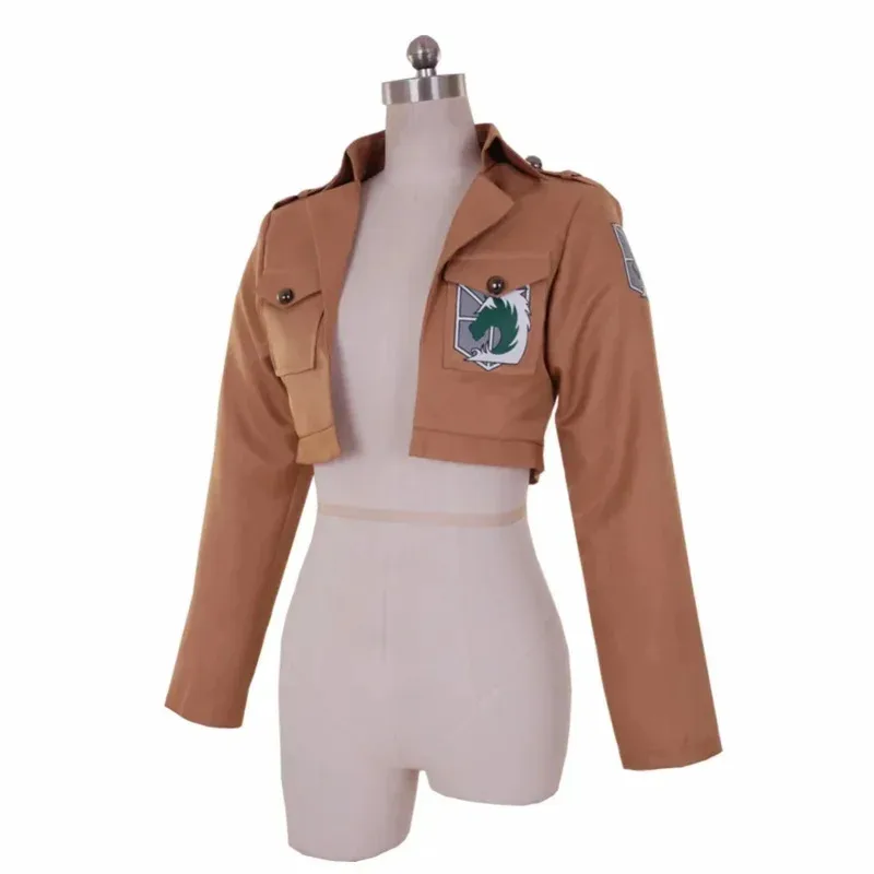 Anime attaque sur Titan veste AOT Shingeki no Kyojin Police militaire Eren Jaeger Cosplay Costume jeu japonais Halloween Carniv R