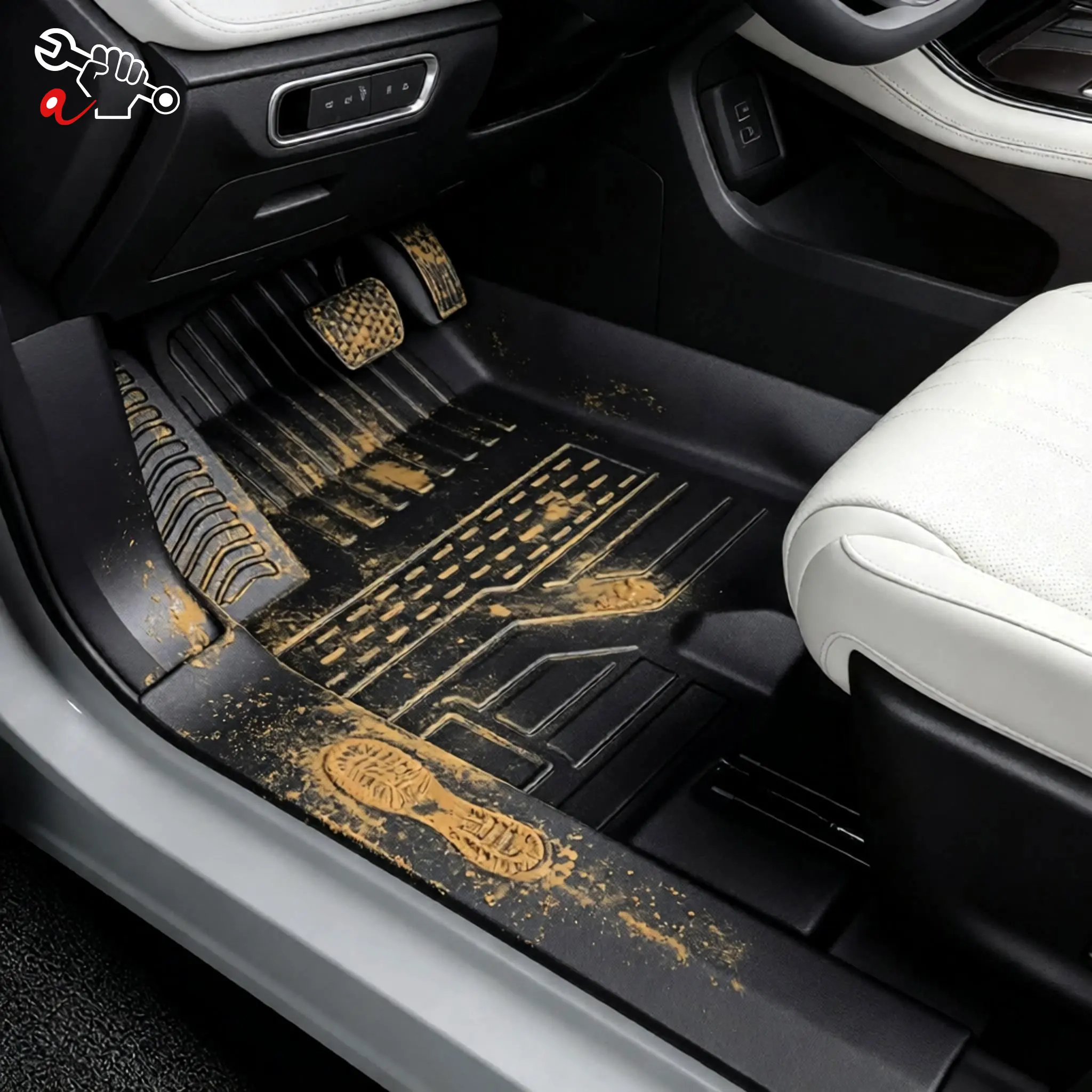 Left-Hand Drive Car Custom Fit Floor Mat For Jetour Shanhai L7 Plus 7-seats 2025-26 Waterproof Durable Full Coverage Floor Liner