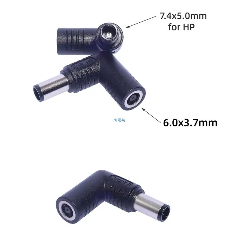 1pc Power Connectors for Various Laptops Models DC6.0x3.7 to 7.4x5.0mm 5.5x2.5mm 5.5x2.1mm 4.5x3.0mm Converter Elbow Good