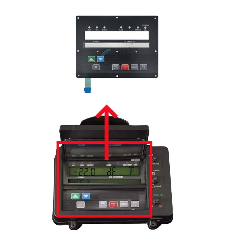 Keypad For CARRIER TRP 91-00312-02 Transicold Vector Control Panel Truck Sticker