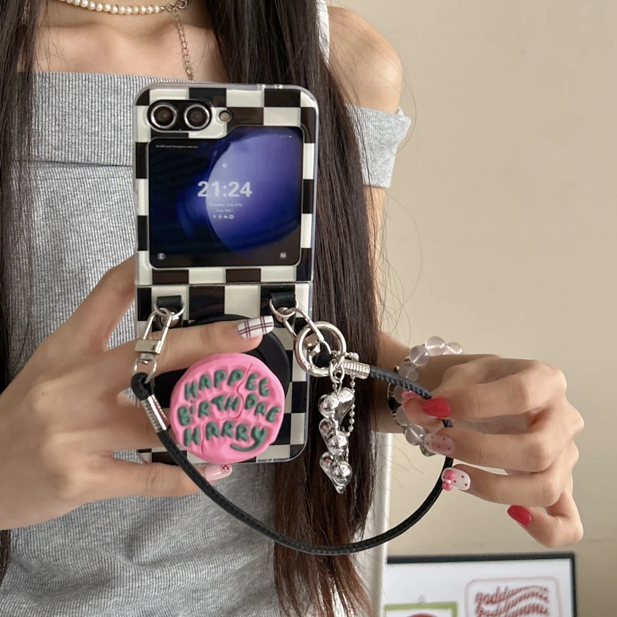 

Haige Magsafe с магнитной присоской подходит для Samsung Zflp6, чехол для телефона, складной экран Zflp5, защитный чехол с мягкими краями