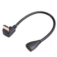 90 Degree Right Angled Extension Cable HDTV HDMI-compatible To HDTV Cable Male To Female Converter Adapter Connector