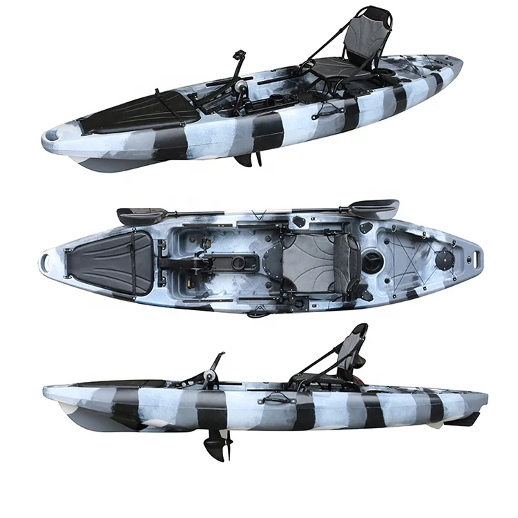 

Лидер продаж, новый дизайн, 11,5 футов, профессиональная педаль для рыбалки, каяк с педальным приводом пропеллера