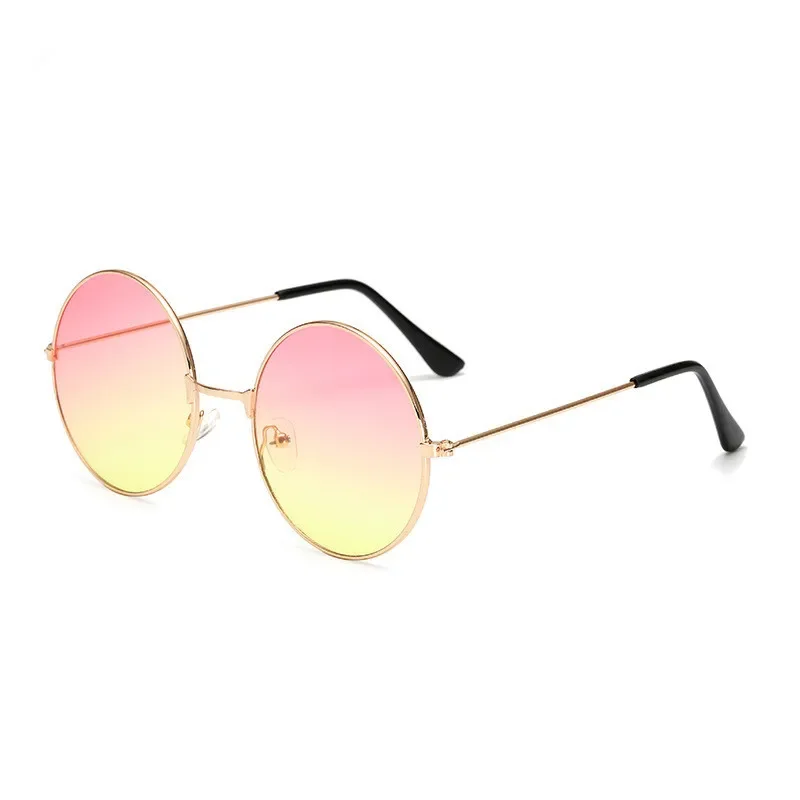 Retro Small Round Sunglasses Women Vintage Brand Shades Red Metal Sun Glasses For women Fashion Designer Lunette