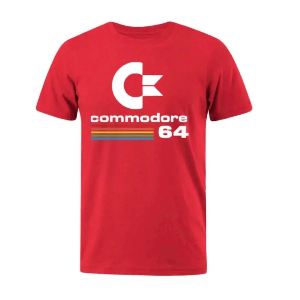 Men's Retro Commodore 64 Vintage Pure Cotton T T Short Sleeve C64 Friend Computer Geek T Shirt O Tops Gift Idea