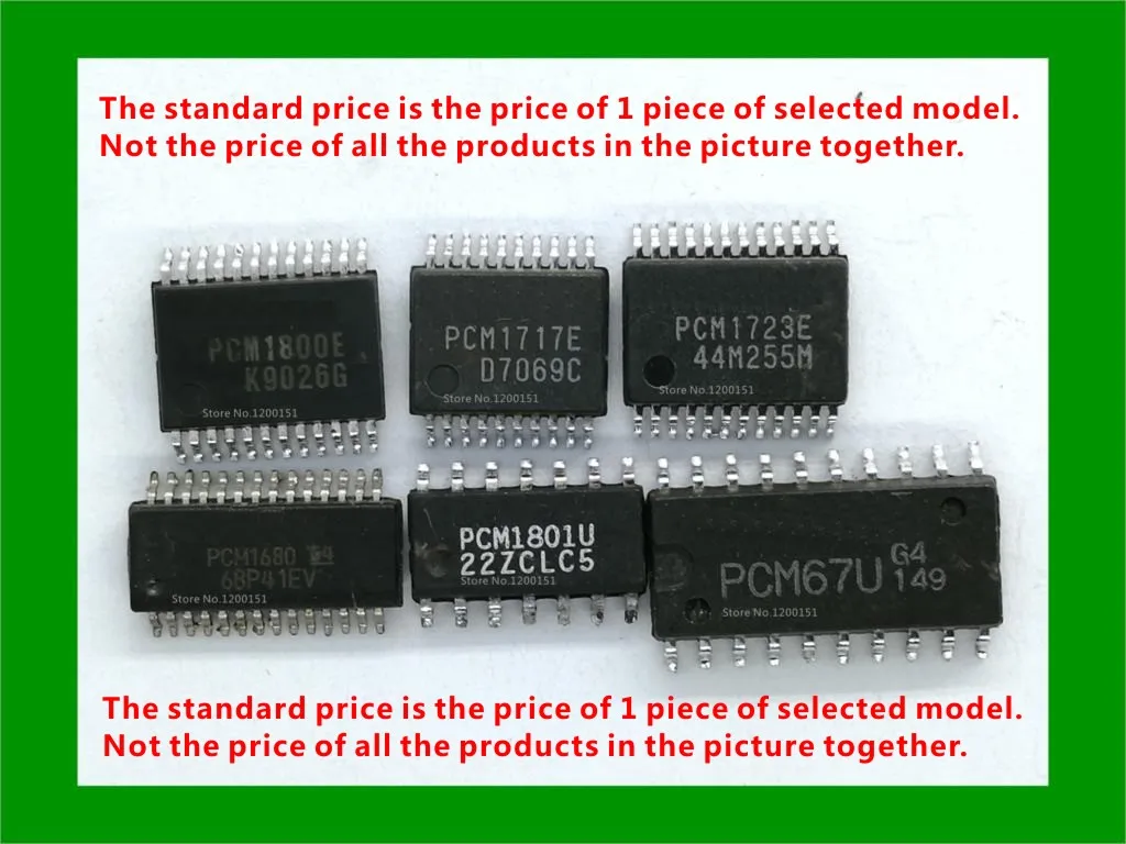 PCM1800E PCM1803 PCM1804 PCM1717E PCM1723E PCM1680 PCM1801U PCM1725U PCM67U PCM56U