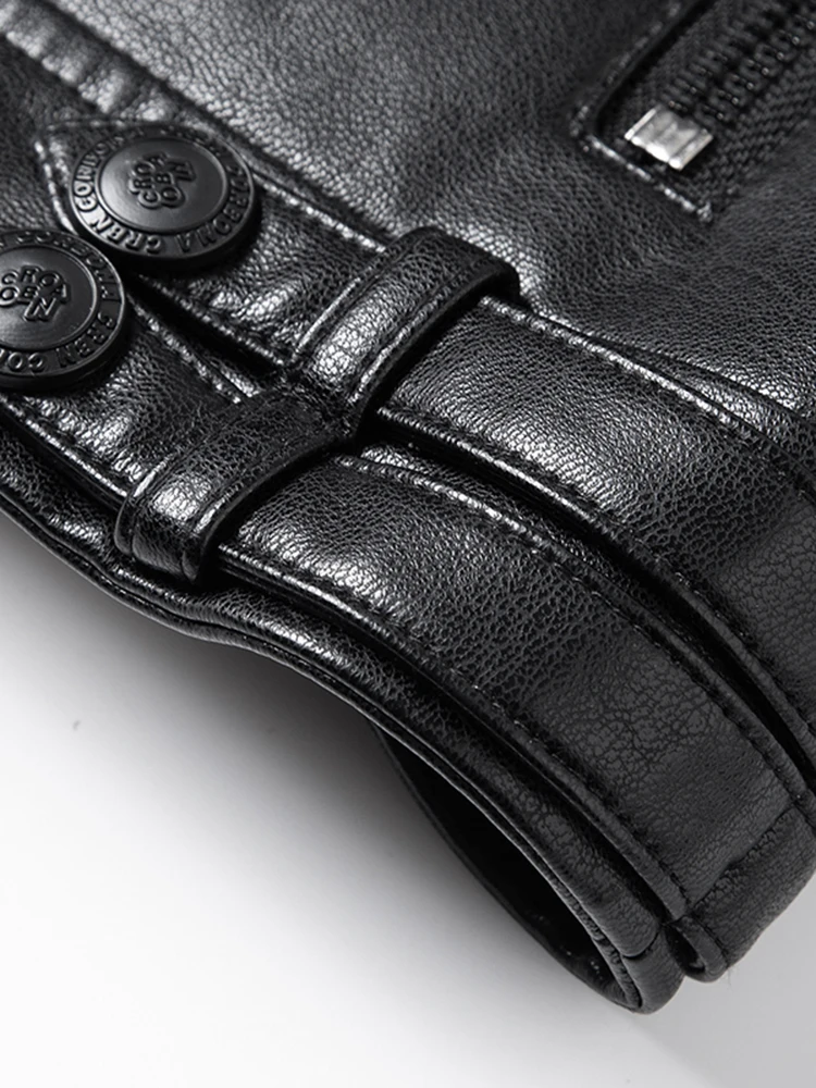 Real Leather Biker Jaet Women's ort Sle Spring Autumn New Model Bla Cool And Sli Lamb Skin Coat for Ladies