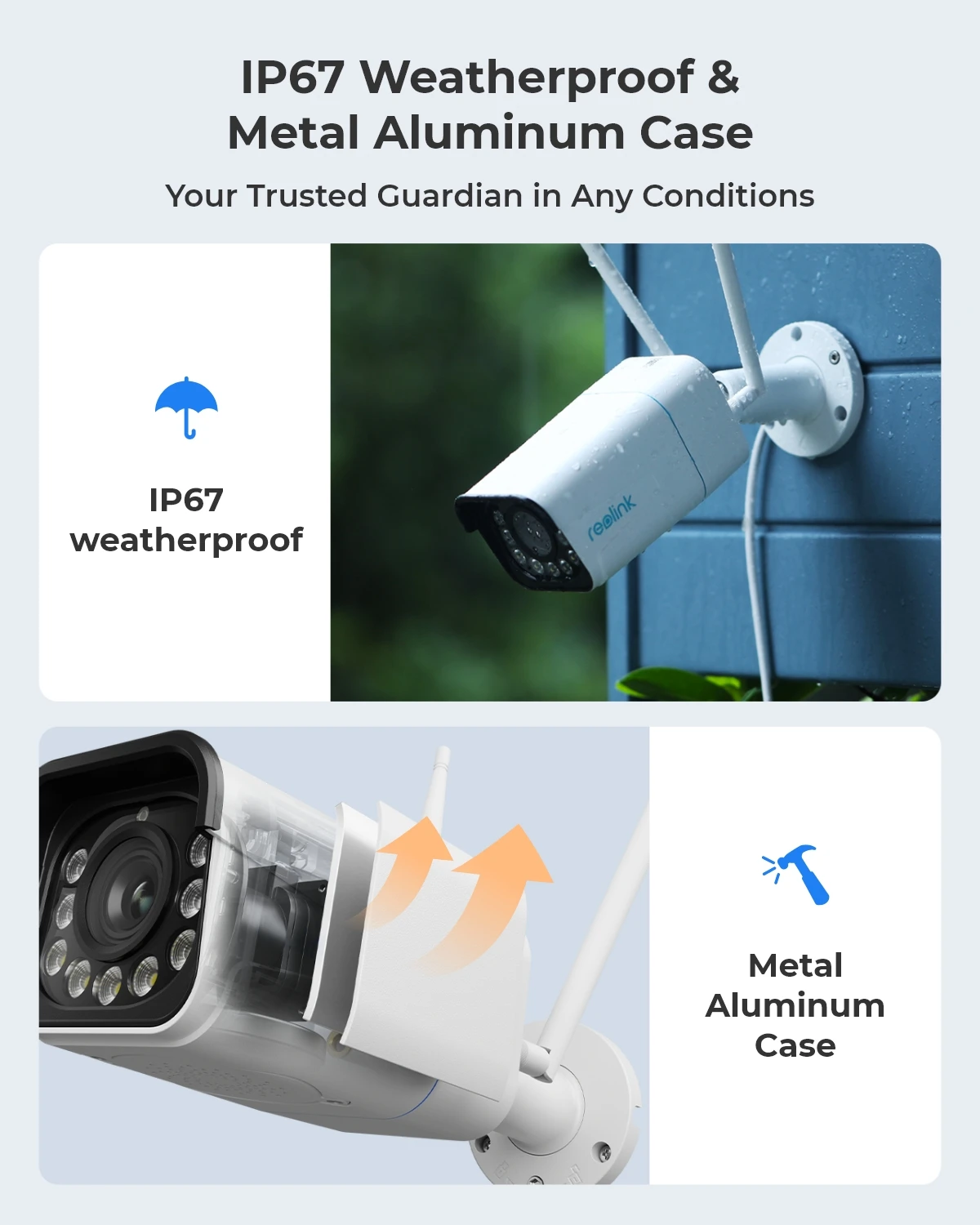 Reolink cámara de seguridad 4K detección inteligente 8MP Wi-Fi 6 cámaras de vigilancia tecnológicas Onvif 2,4G/5Ghz cámara IP inalámbrica de 5MP