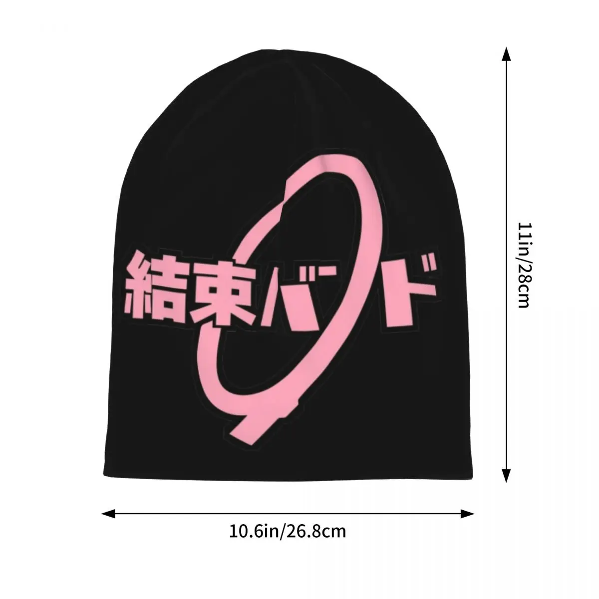 Bocchi The Rock Logo Bonnet Hats Hip Hop Outdoor Anime Skullies Beanies Hats Men's Women's Warm Dual-use Caps