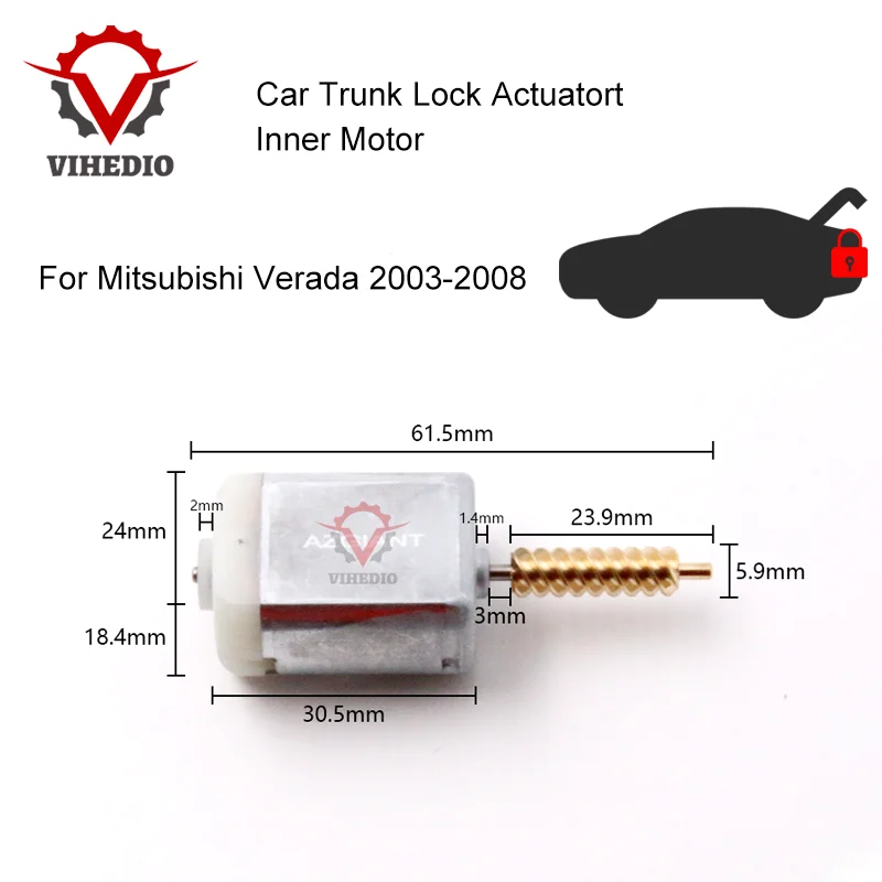 Dla Mitsubishi Verada 2003-2008 samochodowy tylny blokada bagażnika siłownik zatrzask zwalniający silnik OEM 12V rdzeń zastępuje wysokiej jakości DIY silnik