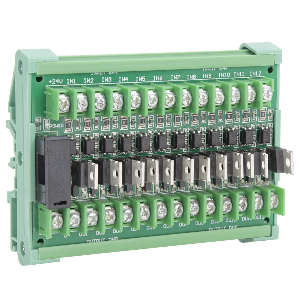 

12 Channel PLC Amplifier Board 12-Channel PLC Signal Amplifier Board Isolation Relay Module NPN Input PNP Output DC12-36V