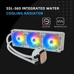 MANMU PC Water Cooling Processor Cooler 4PIN Cpu Water Cooling Heatsink Liquid Cooling Pc 360mm Fan Radiator for inter LGA1700 1