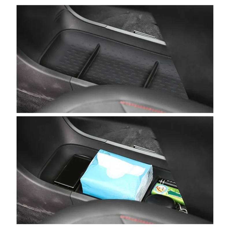 

7R-For Mercedes-Benz Smart Elf 1 2022 2023 Center Console Lower Organizer Storage Box Tray Accessories Component TPE