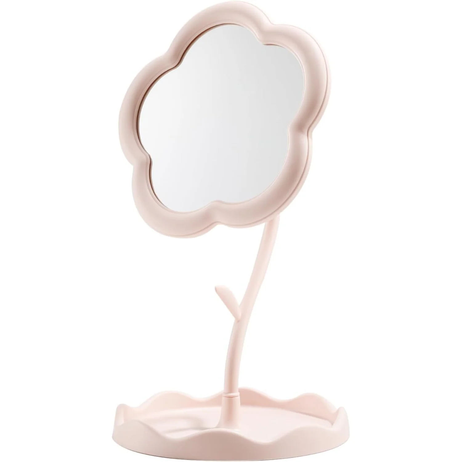 White Desktop Makeup Mirror Flower Compact Mirror Children's Room Decor Bathroom or Bedroom Birthday Party Favors Birthday for G