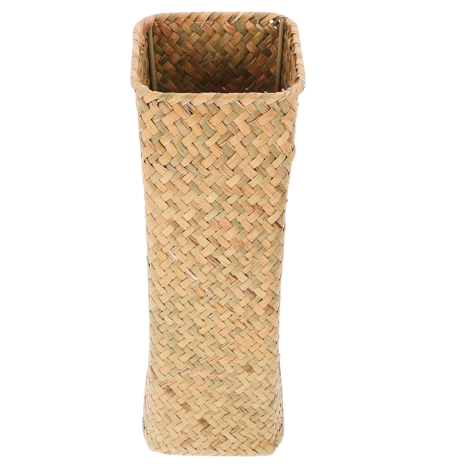 

Woven Dried Flower Arrangement Container Decorative Planter Home Office Creative Straw Vase Art Straw Vase Home Decor