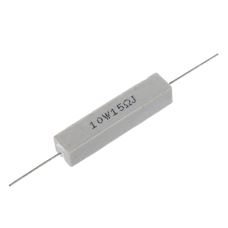 10 Pcs 10W Watt 15 Ohm 5% Wirewound Ceramic Cement Resistor