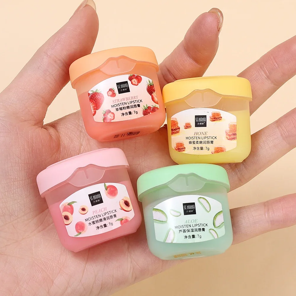 Moisturizing Lip Balm Anti Cracking Lasting Nourishing Repair ริมฝีปากเส้น Jelly Lip Cream ลิปสติกฐาน Hydrating Lip Care แต่งหน้า