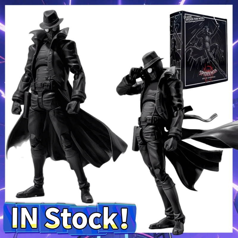 

17CM Black Sv Action Spiderman Nior Action Figure PVC Collection Model Miles Morales Spider-Man Figurine Model Toys Gifts