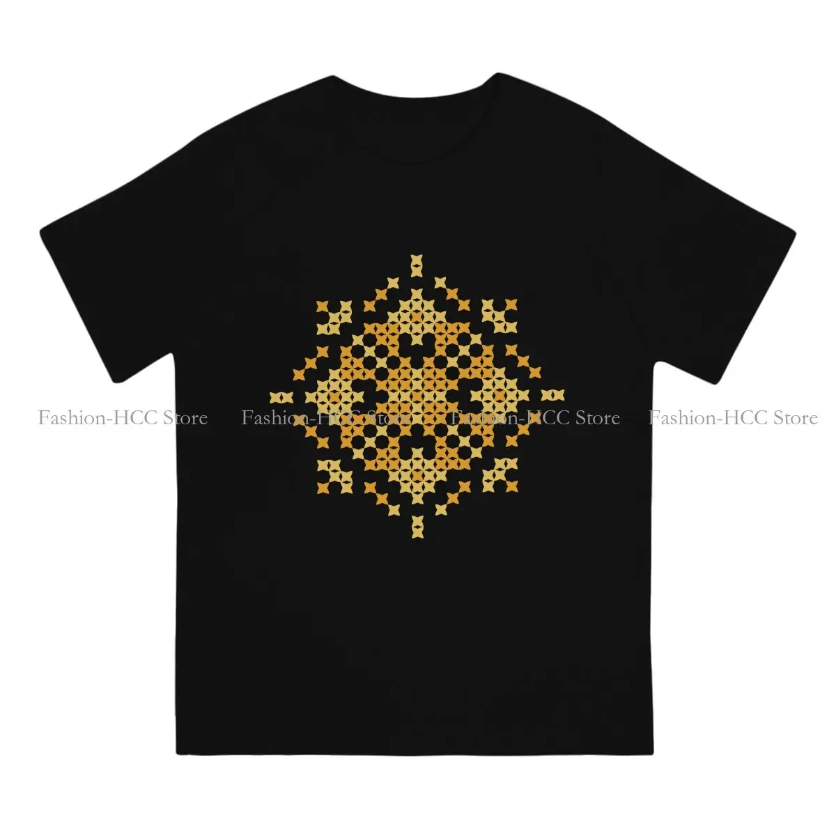 Ukrainian Vyshyvanka Ornament Polyester TShirts Cross Personalize Men's T Shirt New Trend Tops