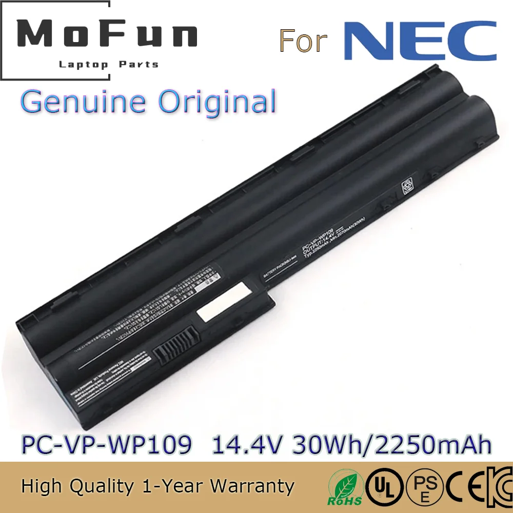 

Brand New Original PC-VP-WP109 14.4V 2250mAh Laptop Battery for NEC LaVie PC-LS150 PC-LS350 PC-LS550 PC-VP-WP110 LS550ES2YB