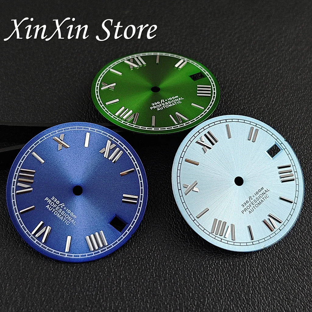 28.5MM Sunburst High Quality Roman Numerals Watch Dial Modified Watch Accessories For NH35 NH36 4R 7S Movement Watch Faces