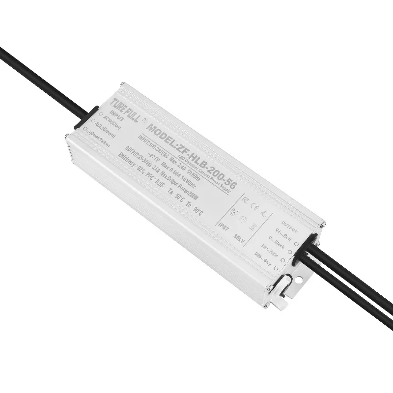 Led Driver 200W Constant Current Street Light Flood Light Wholesale High Efficiency LP67 56v  Power Supply Ballast