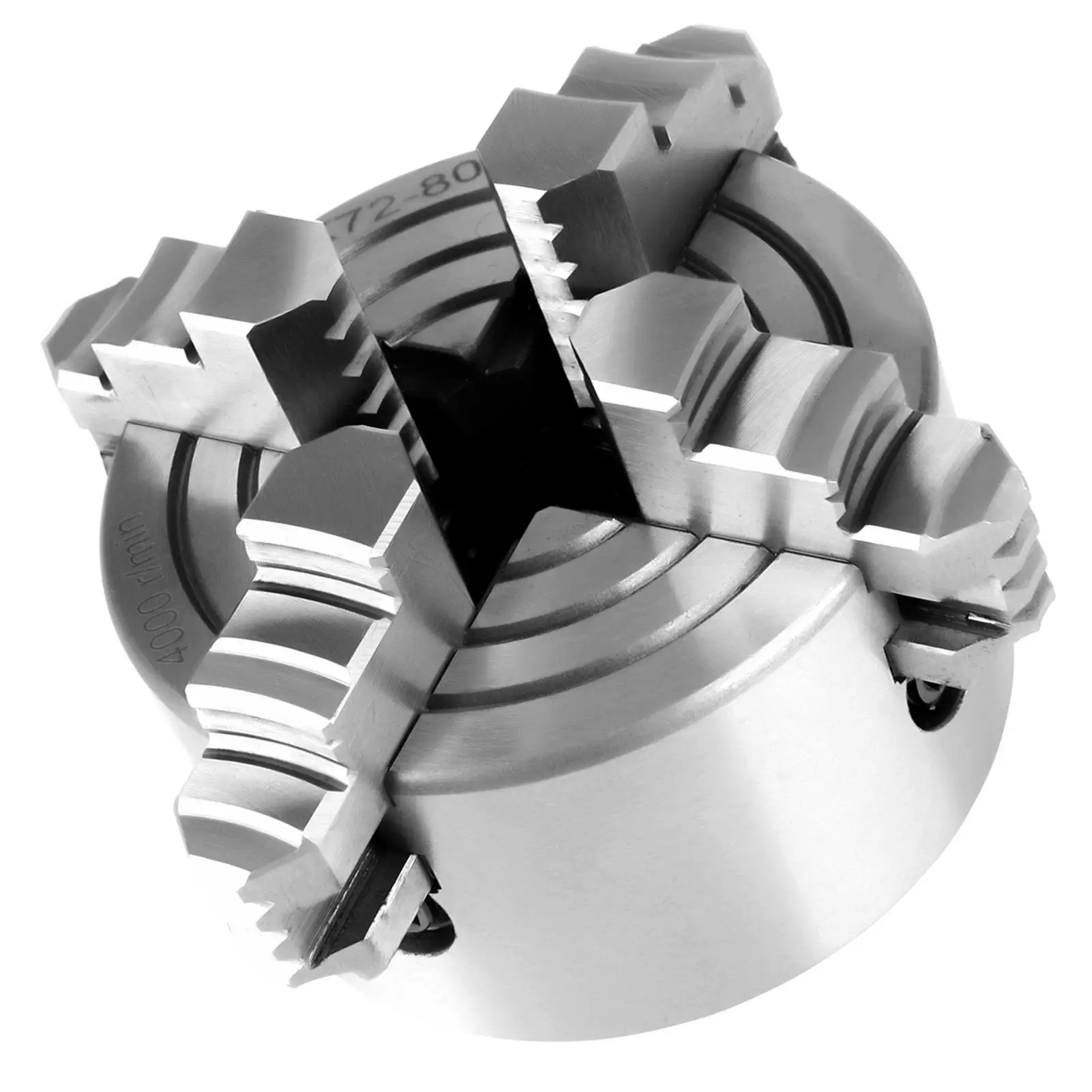 4-Jaw Reversible Lathe Chuck for Metal Turning Machines - K72-80 Tool Accessories, Independent Design