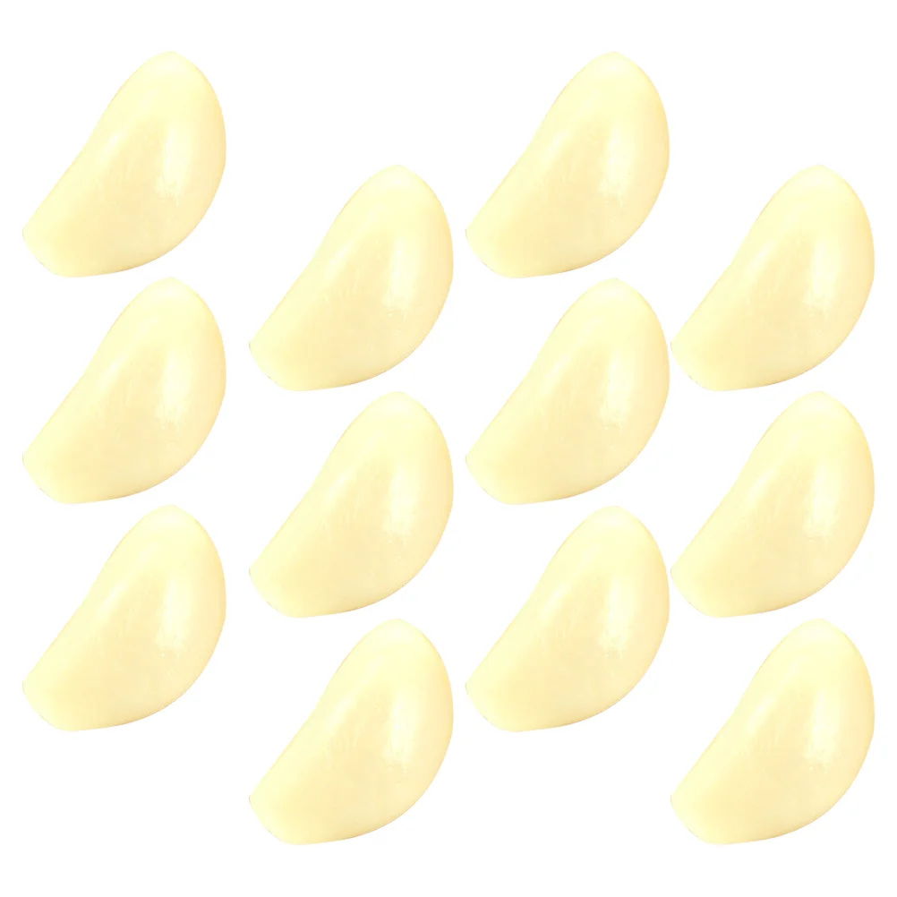 12 Pcs Artificial Garlic Cloves Model Fake Flakes Vegetable Photo Prop Household