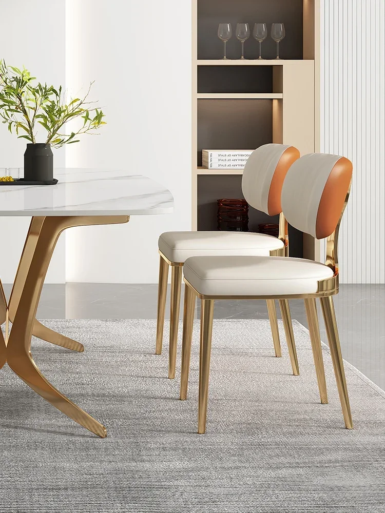 

Высококачественные обеденные стулья, роскошь, современная простота, дизайнерские, скандинавские обеденные стулья, бытовые онлайн-знаменитости, итальянские высокого уровня