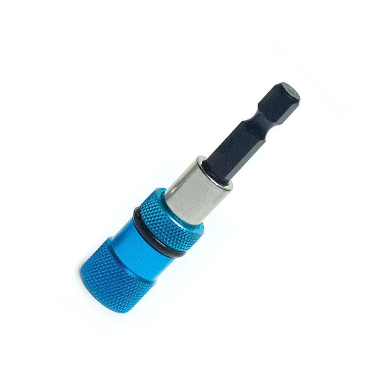 Stainless Steel Electric Screwdriver Bit Limit Magnetic Connecting Rod Screwdriver Depth Adjustable Extension Rod Tool