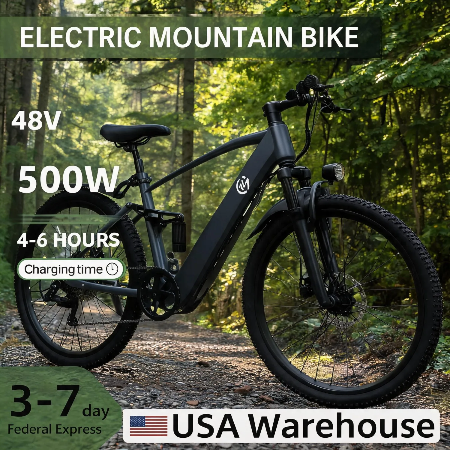 Outdoor Hunting Electric Bike - Bicicleta Elétrica Off-Road, Bicicleta Elétrica para