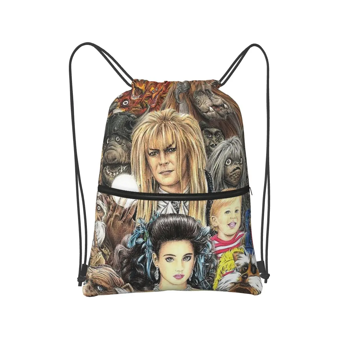 Labyrinth Top Sarah Ludo Goblins Inside Of The Labyrinth Fantasy Backpacks Drawstring Bags Sports Bag Book Bags Students