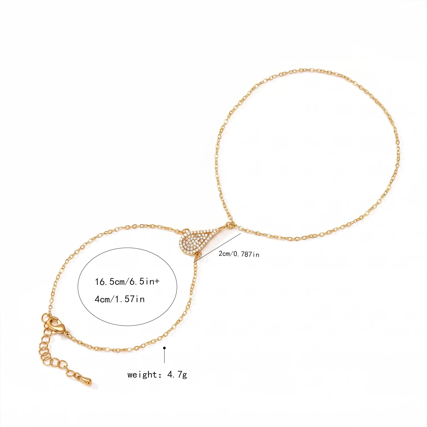Women Dainty Y Shape Lariat Necklace Teardrop Drop Pendant Adjustable Thin Chain Fashion Neck Jewelry For Wedding Occasion
