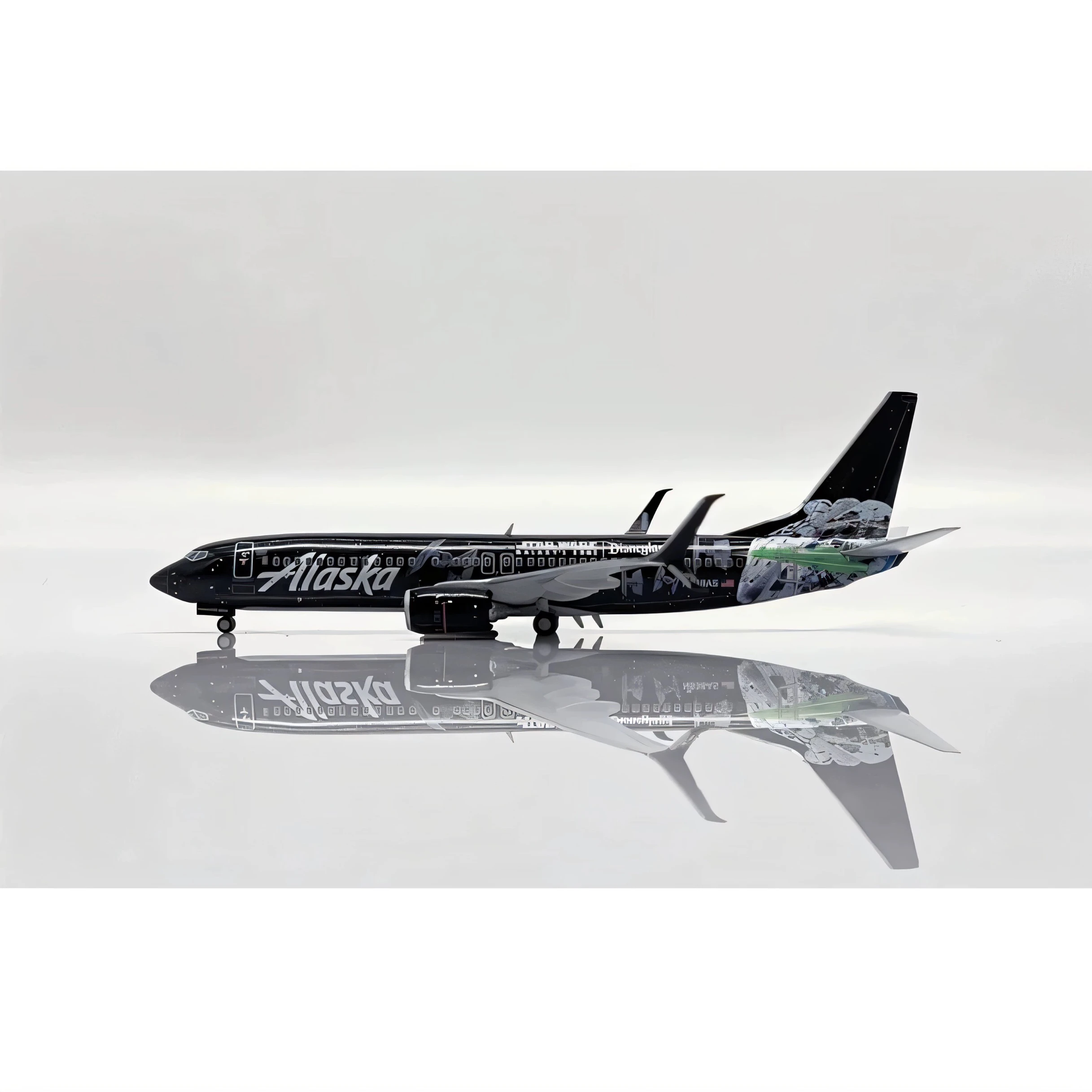 JC Wings Diecast 1/400 Maßstab Legierung Flugzeug Modell B737-800 Alaska Airlines Flugzeug Spielzeug für Jungen Geschenk Original Box