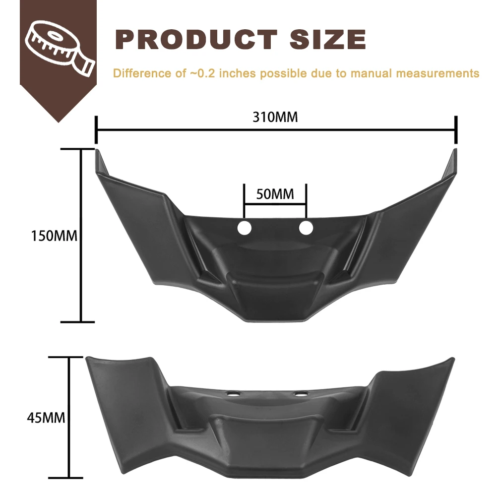 バイクフロントスポイラーダウンフォース裸空力ウィングレットディフレクターキット BMW S1000R S 1000 R 2021-2024 M1000R 2023 2024用