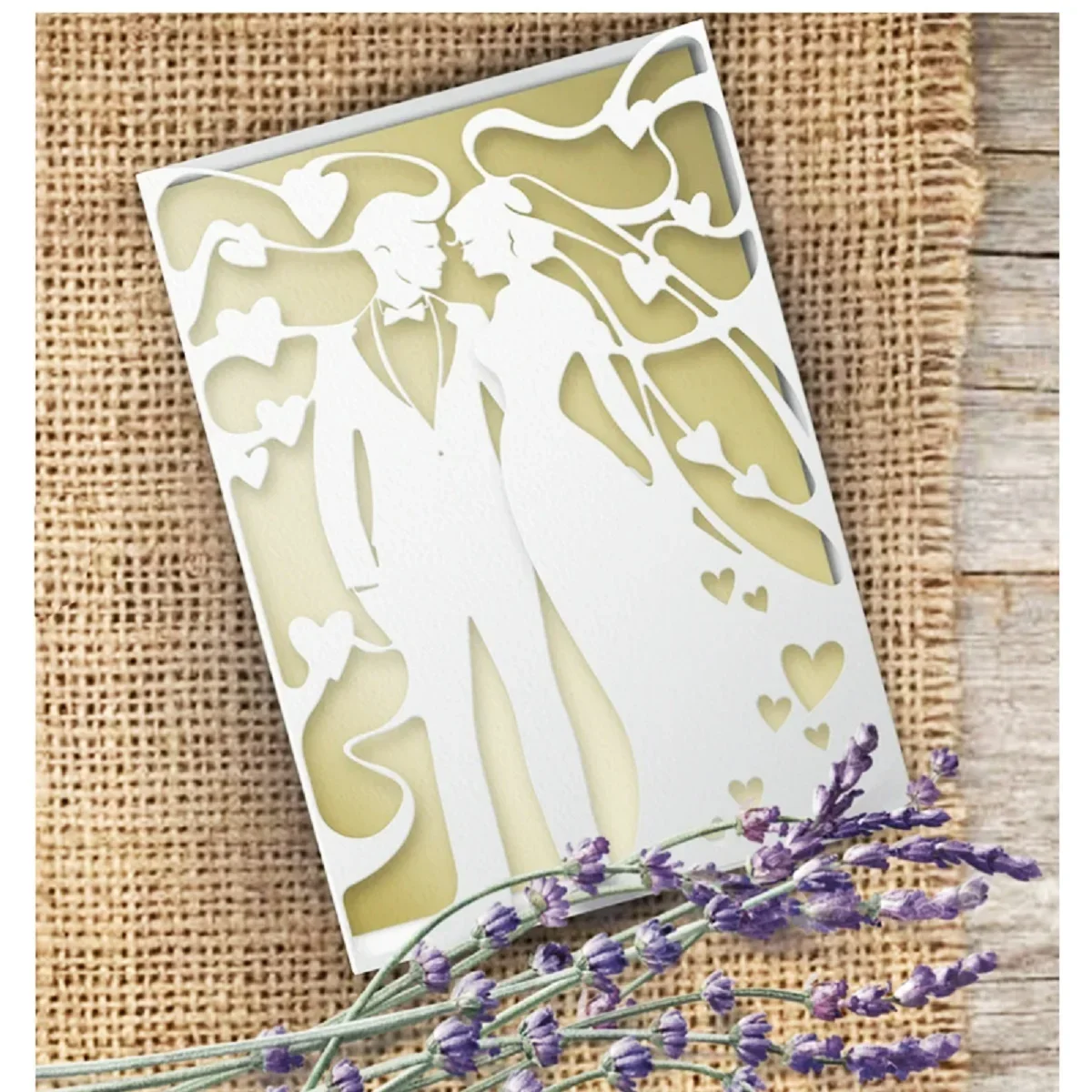DIY Spitze Hochzeit Stanzformen Prägeschablone Vorlage für Scrapbooking Prägung Papier Kartenherstellung fünf Blätter Blumen