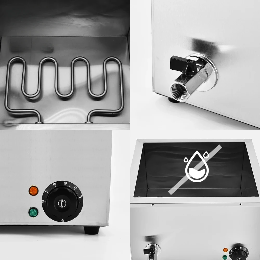 Restaurant Equipment Intelligent Temperature Control Food Warmer Electric Buffet Bain Marie With Gn Pan