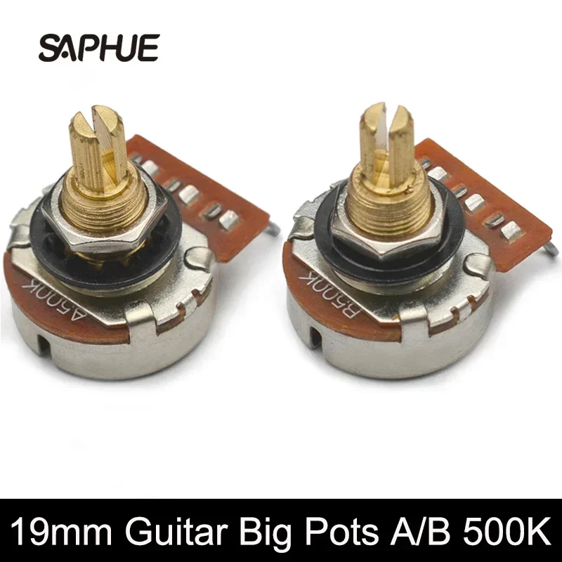 

Long Split Shaft Guitar Potentiometer, Volume Potentiometer, Tone Potentiometer for Electric Guitar, A, B500K, 250K, 19mm, 30Pcs