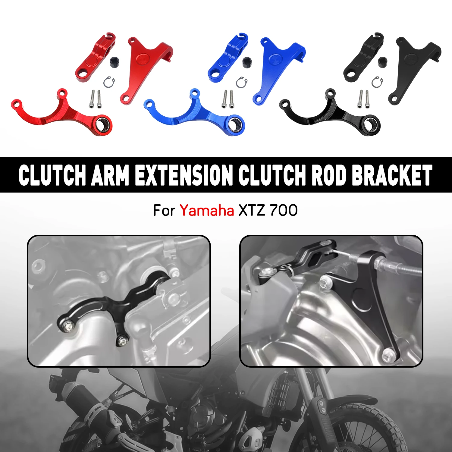 Kupplungsarm Kupplungshebel Schaltstabilisator T700 Rally Edition 2020-2024 World Raid 2022 Für Yamaha 2019-2024 Tenere 700 XTZ 700