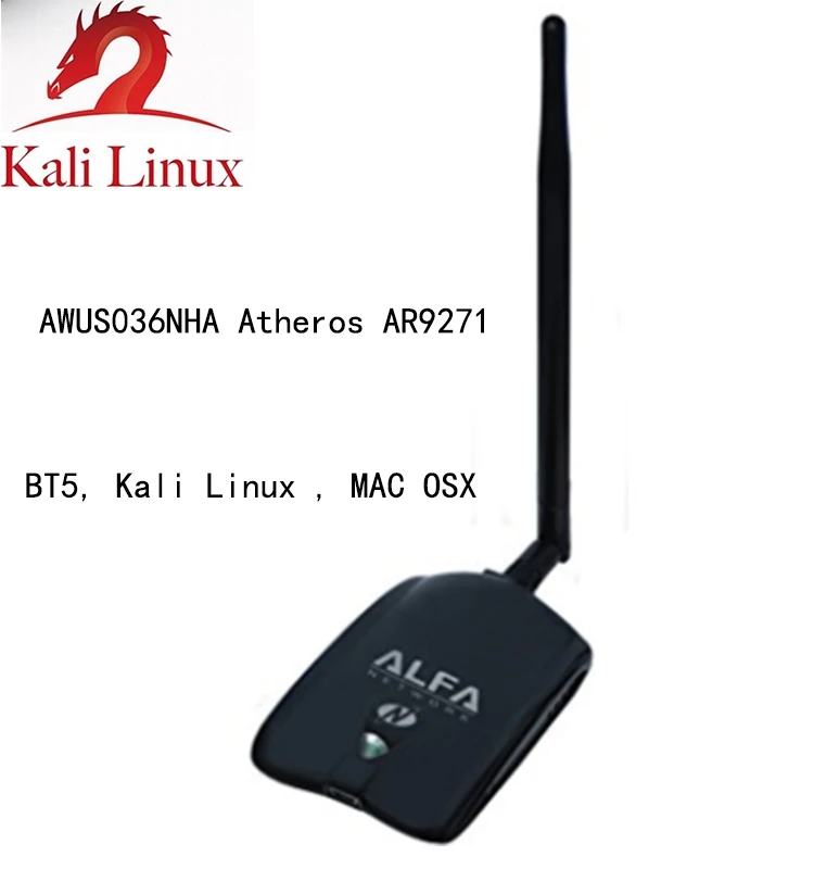 New ALFA AWUS036NHA AR9271 WLAN BT5 Kali Linux Ubuntu Made in Taiwan