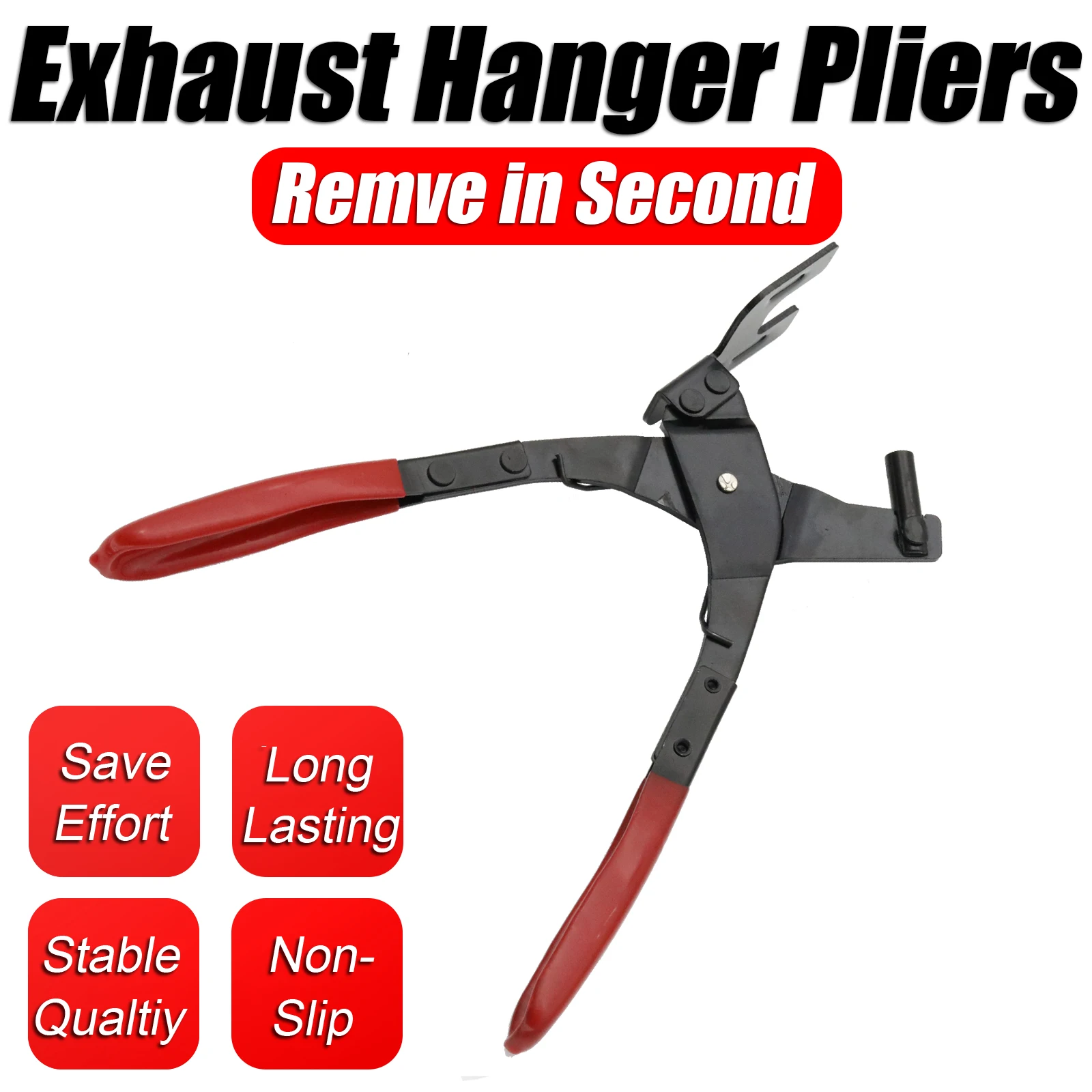 Exhaust Hanger Removal Pliers Heavy Duty Rubber Grommet Removal Tool Rubber Exhaust Hanger Removal Tool for Tailpipes Mufflers