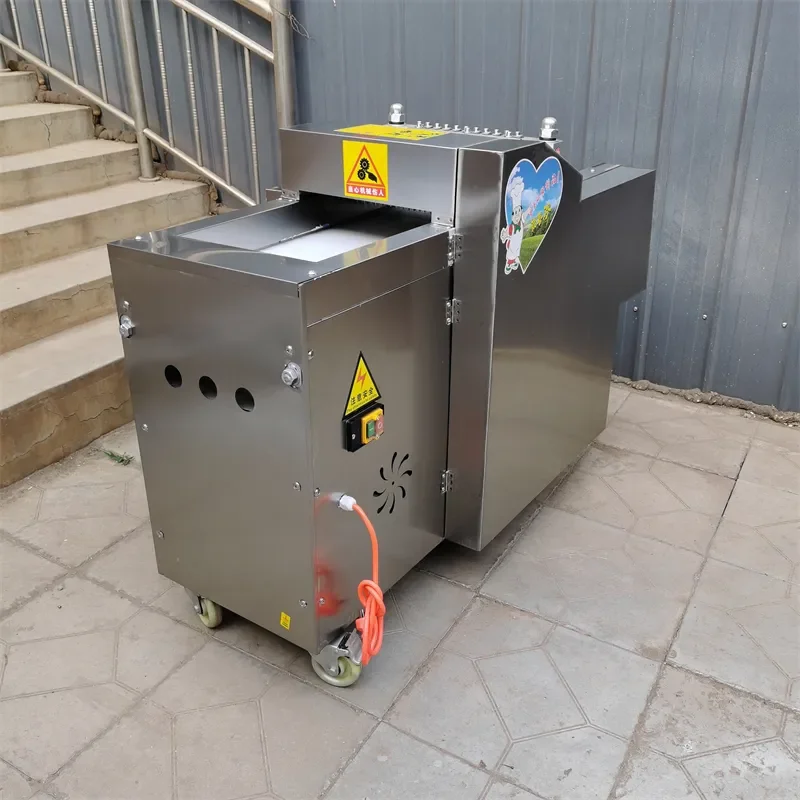 12.5 Heet verkoop LINBOSS Rvs Vlees Snijmachine Ruwe Kippenvlees Kubus Cutter Varkensvlees Huid Strip Snijmachine Bevroren Rundvlees Poult